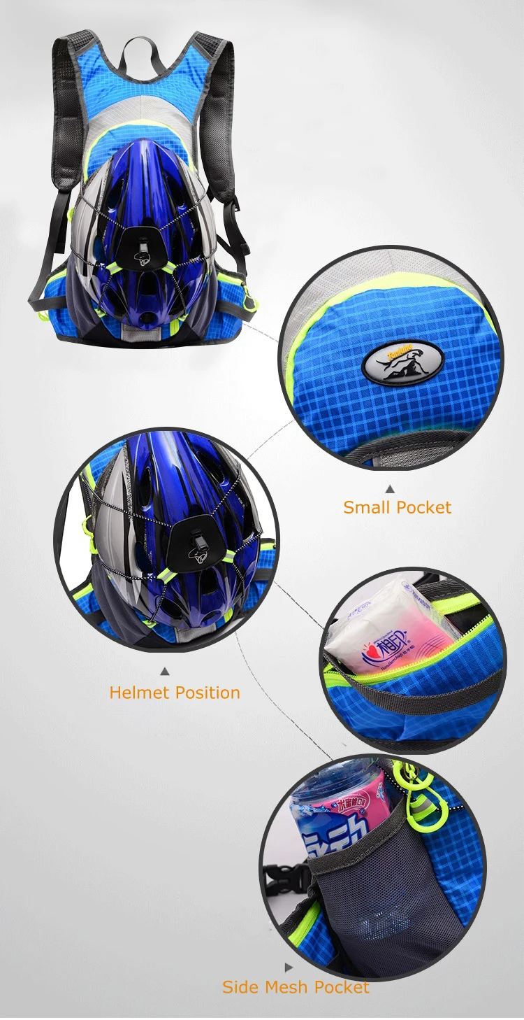 TANLUHU 643 12л Водонепроницаемый Открытый Пешие прогулки Альпинизм Велоспорт Бег гидратация Рюкзак Пакет сумка для воды для 2L водный Пузырь