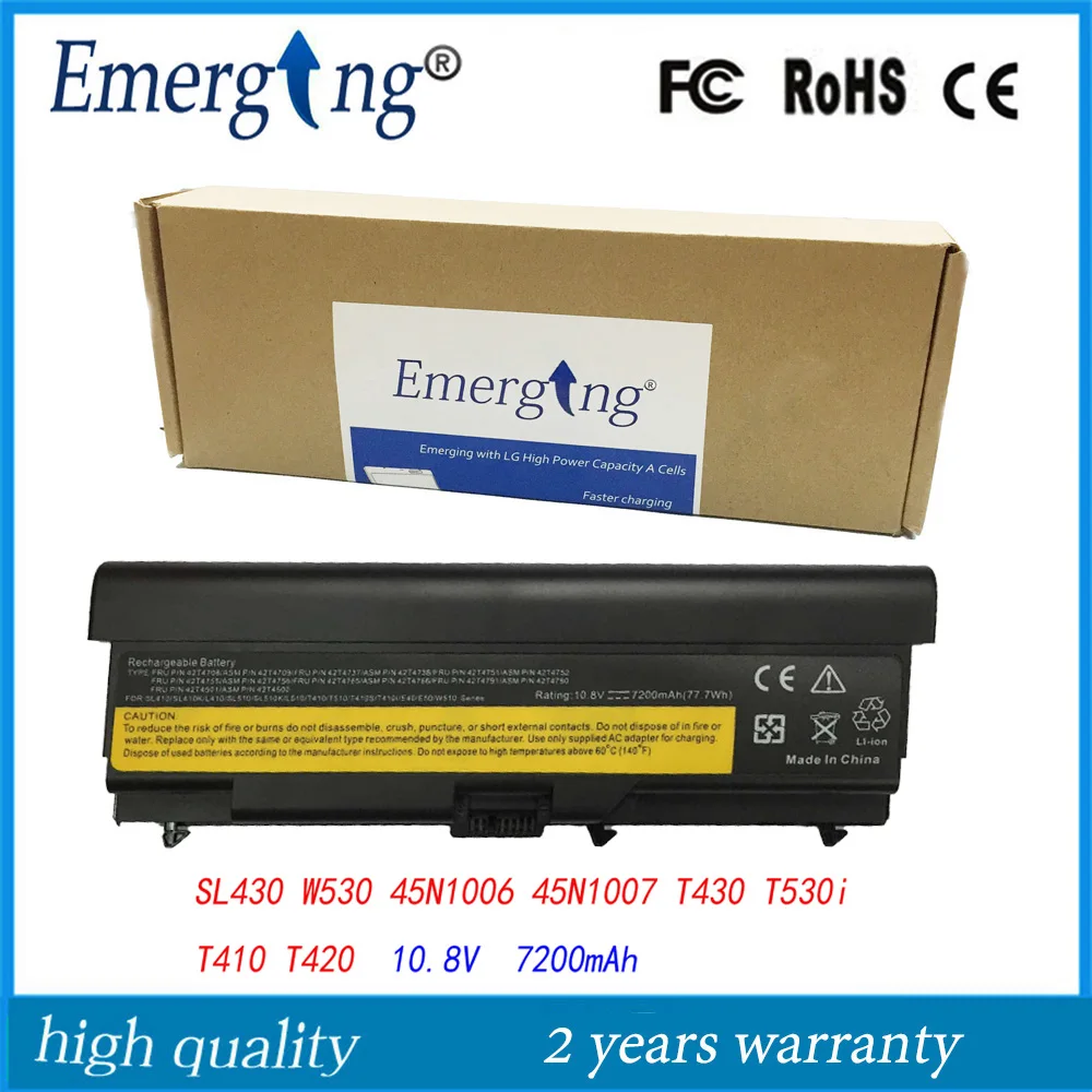 Аккумулятор для ноутбука Lenovo thinkpad SL430 W530 45N1006 45N1007 T530i T410 T420 T430|laptop battery for lenovo|laptop