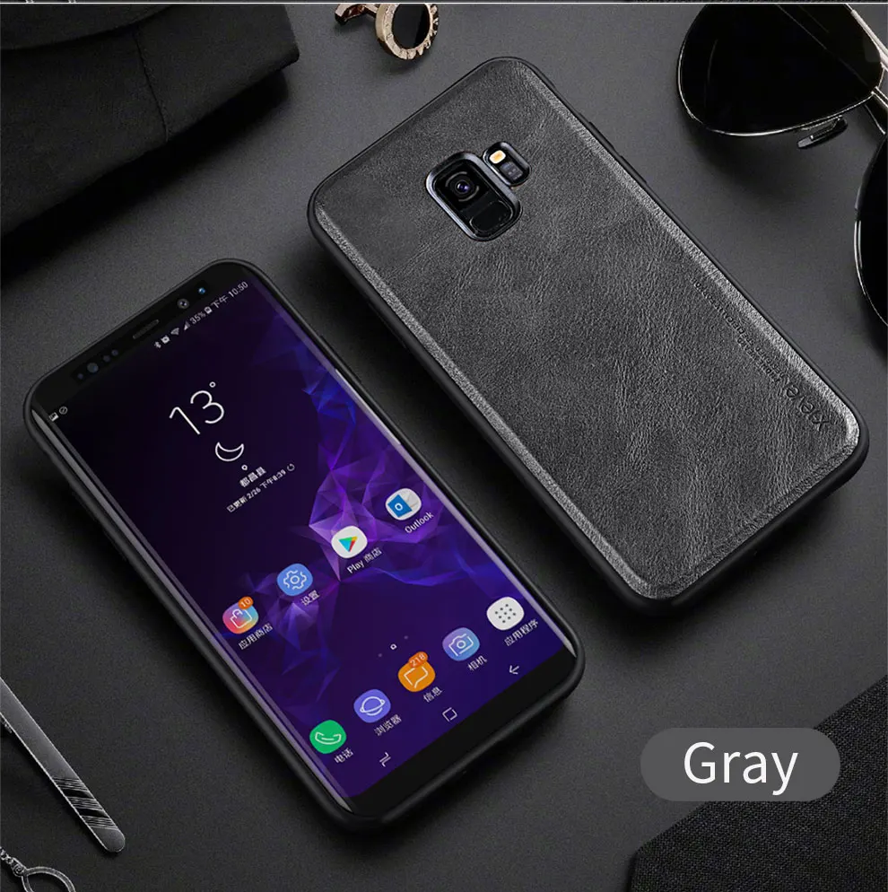 X-Level кожаный чехол для samsung S9 Plus мягкий Силиконовый противоударный чехол для samsung Galaxy s9 s9+ чехол