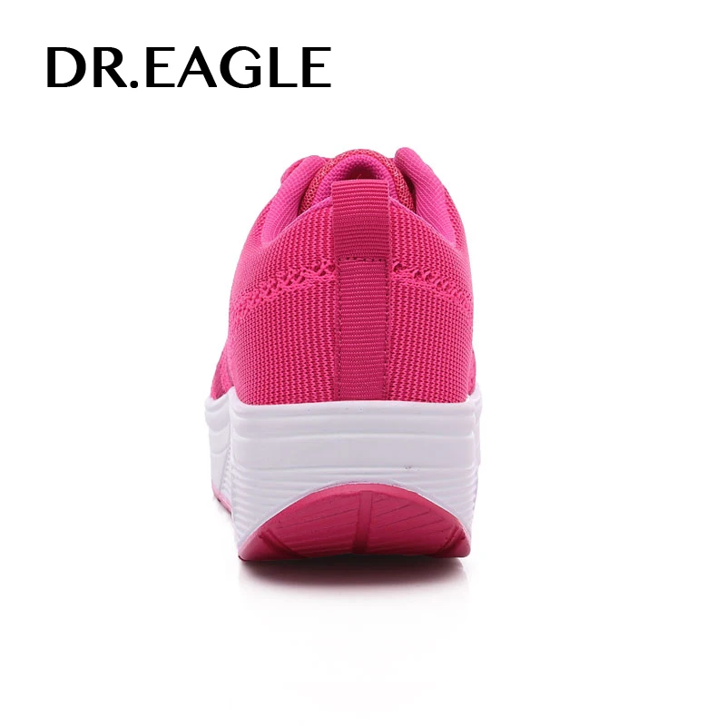 Женские кроссовки для бега DR.EAGLE спортивные белого цвета без потери веса с