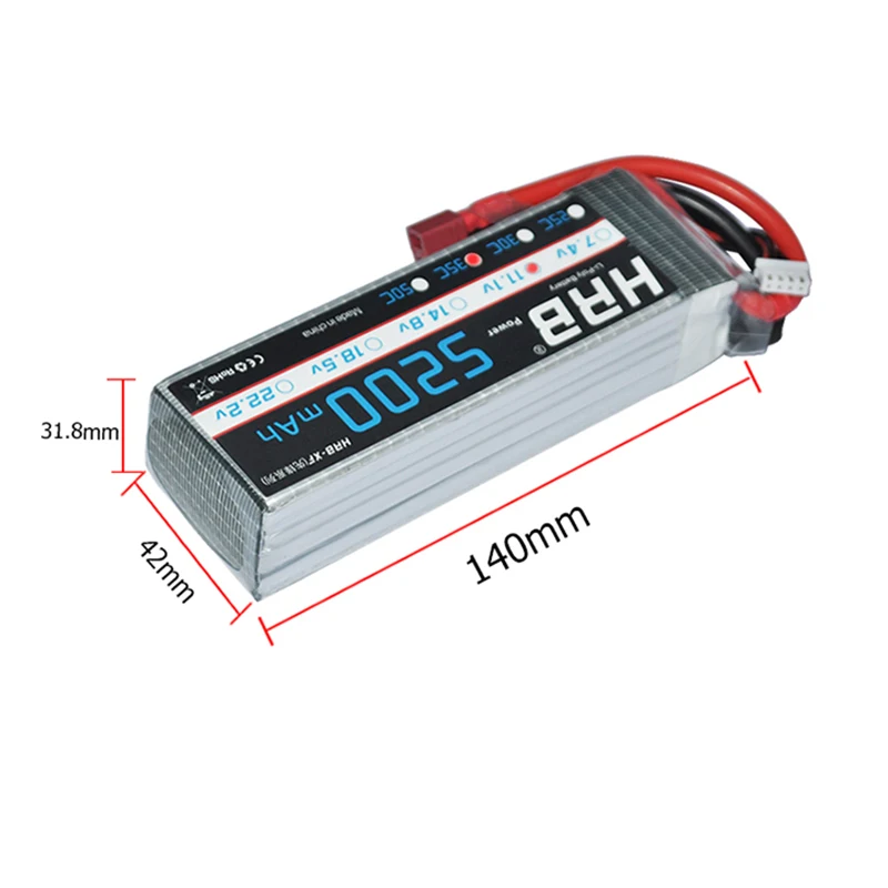 Hrb Липо 3 s 11.1 В 5200 мАч 35C Max 70C RC автомобиль Для Quadcopter вертолет самолет лодка Акку