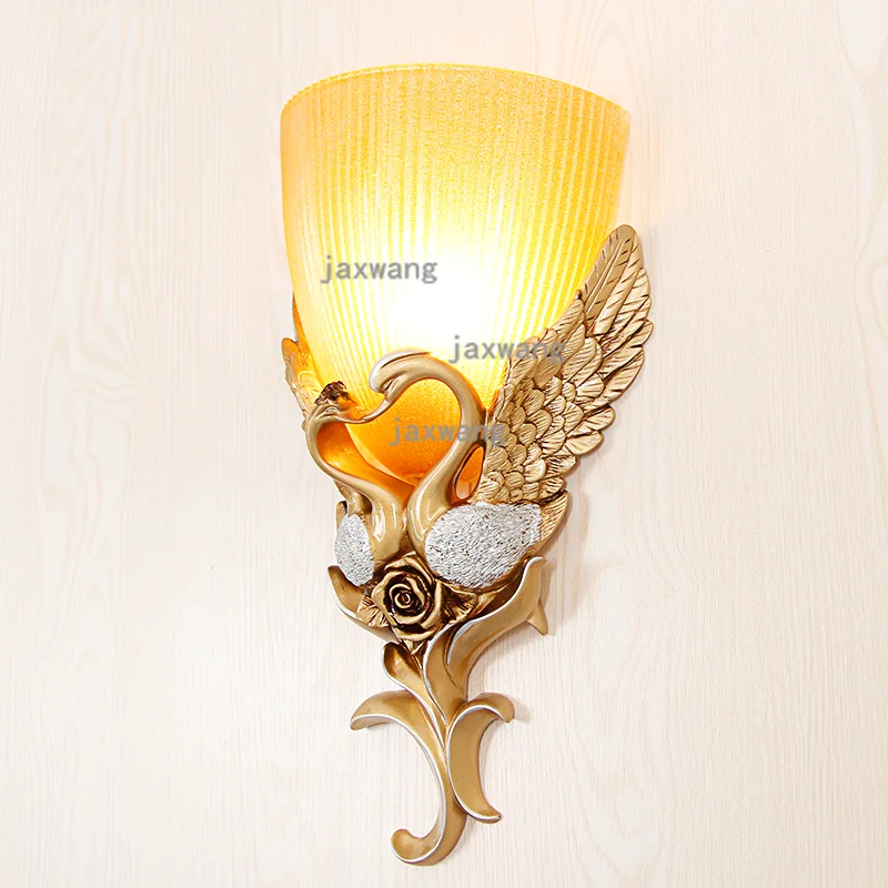 Светодиодная настенная лампа из полимера во французском стиле светильник для