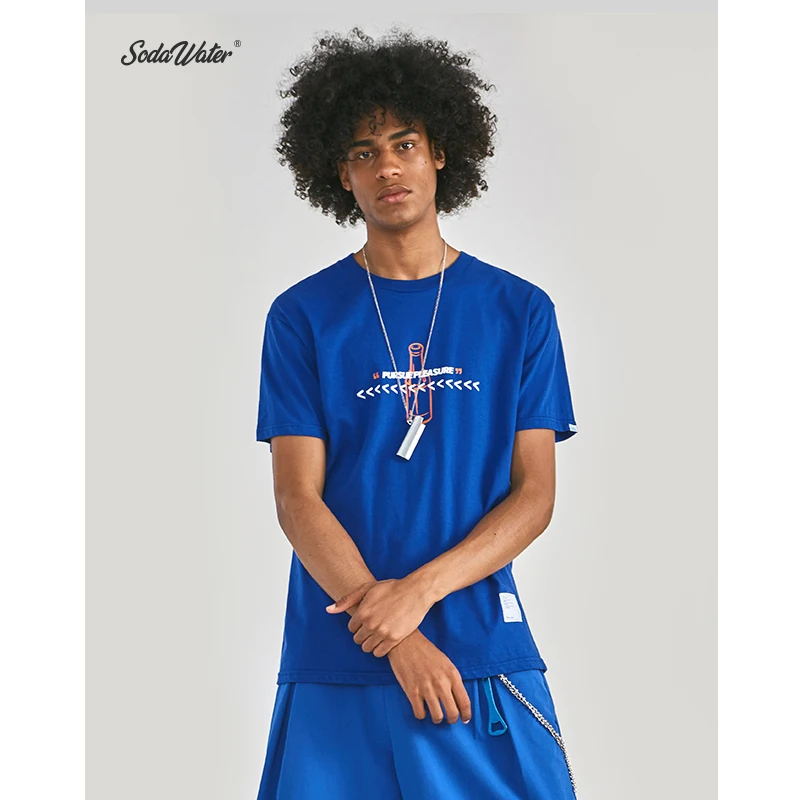 Мужская свободная футболка с круглым вырезом и коротким рукавом|Мужские футболки| |