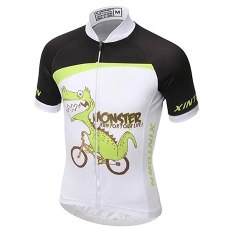 Милые детские трикотажные майки для велоспорта и дышащие летние велосипедные с