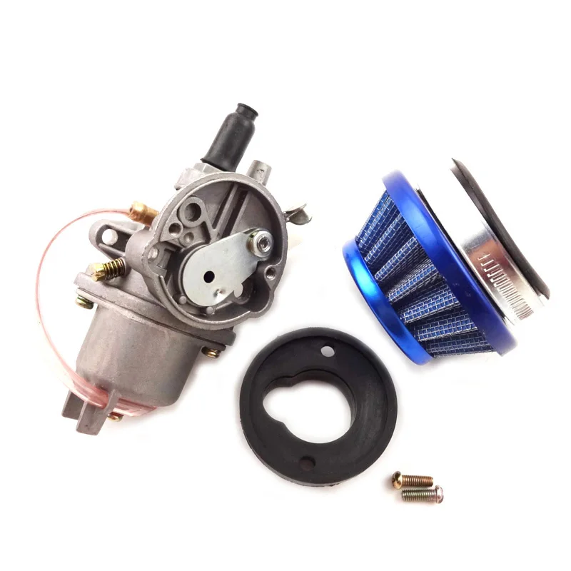 Карбюратор Carb Carby + синяя сталь 44 мм воздушный фильтр стек для 47cc 49cc Mini Moto ATV Quad Dirt