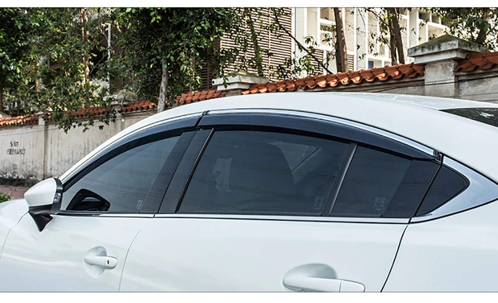 Подходит для Mazda 6 M6 Atenza- окно козырек Дождь Ветер Дефлектор тент щит Vent защитная пленка накладка, отделка, 4 шт., AITWATT