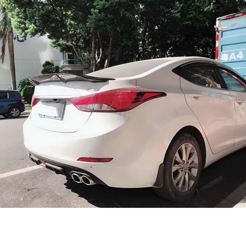 Для hyundai elantrant машинный спойлер 12-17 углеродного волокна/frp зад губ автомобилей передний спойлер elantrant высокого качества цвета грунтовки крыло хвост