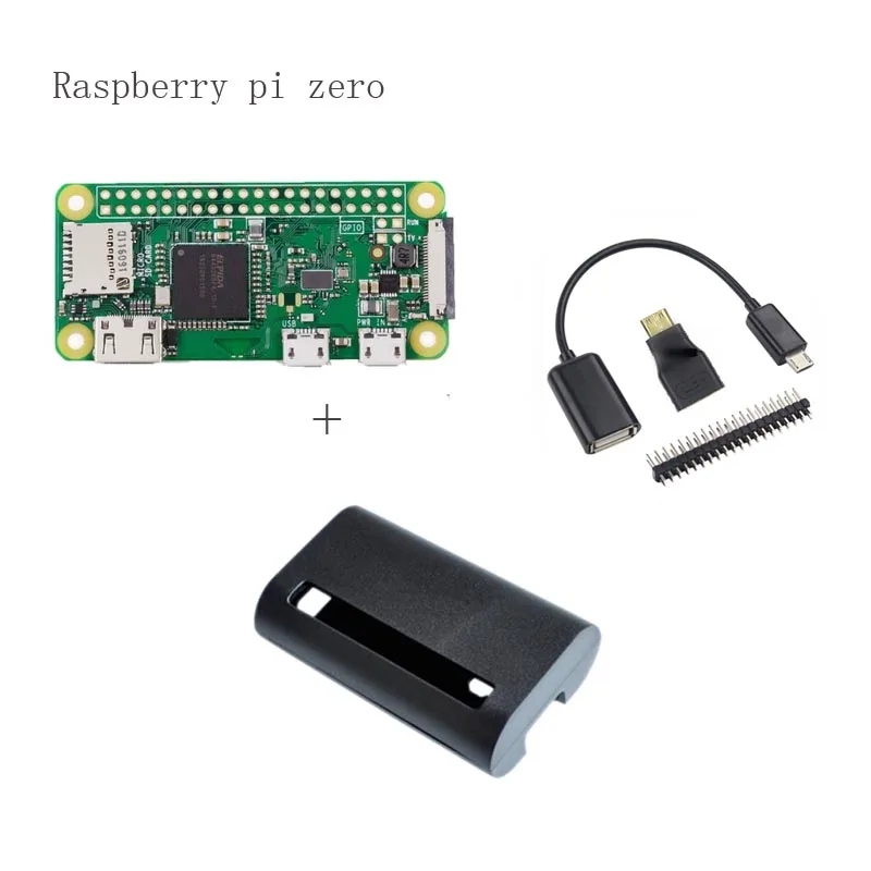 Raspberry Pi Zero W стартовый комплект чехол + теплоотвод HDMI адаптер GPIO заголовок OTG