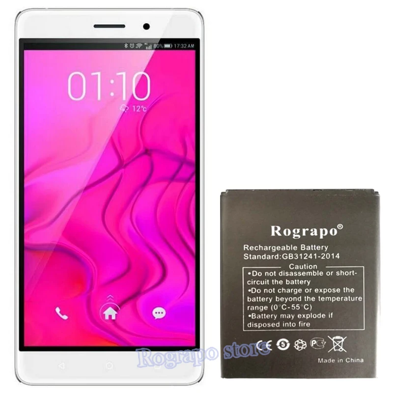 

Официальная запасная батарея 3000 мАч для BRAVIS A552 Joy Max мобильный телефон Bateria