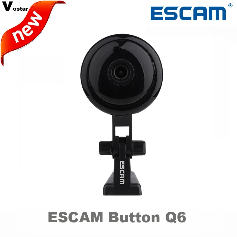 Беспроводная мини-камера Escam Button Q6 1 МП ONVIF 2 4.2 поддержка детектора движения только