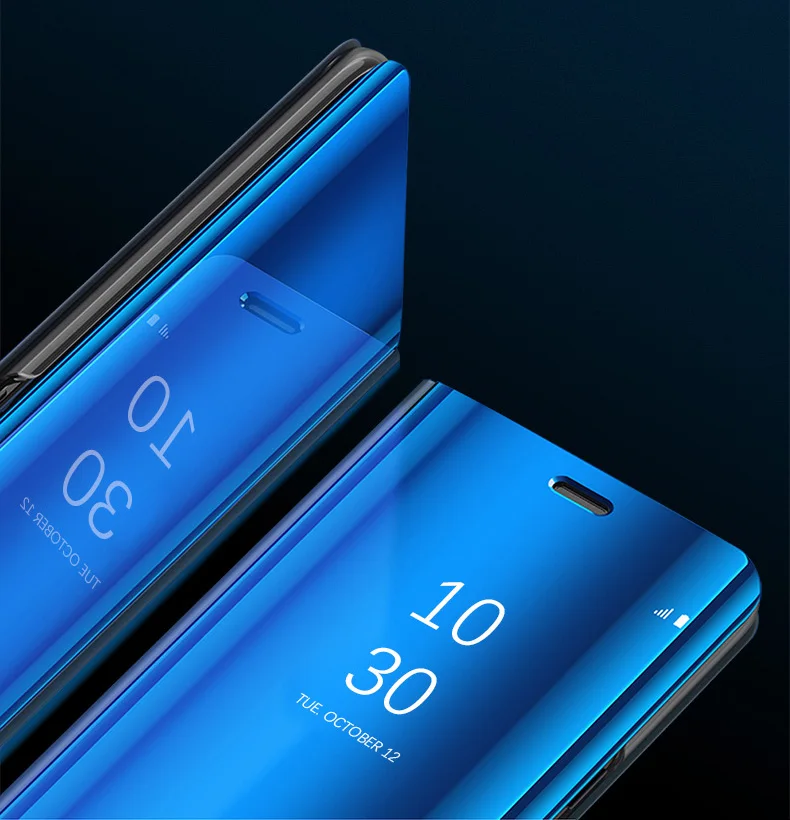 Чехол для Vivo Y81, умный зеркальный чехол, 6,22 дюймов, флип-стенд, кожаный чехол для телефона s, для Vivo Y81 Y 81, VivoY81, чехол, полная защита