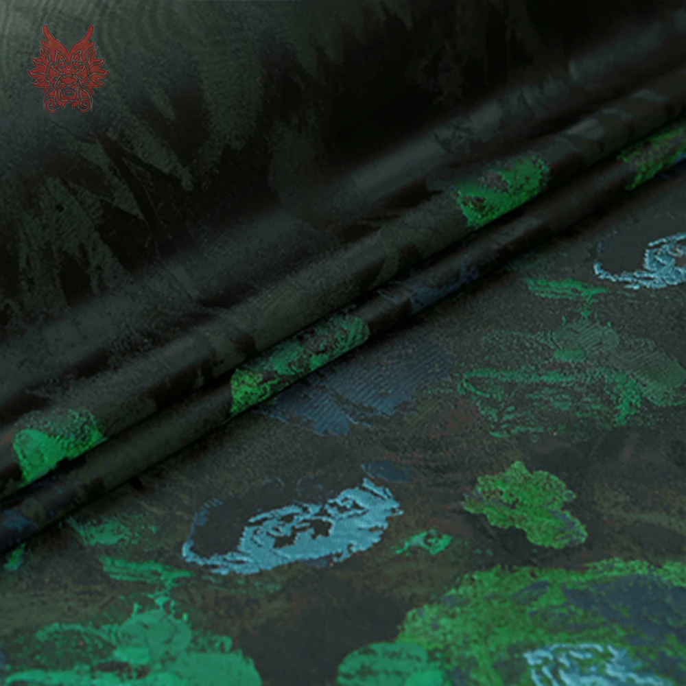 Американский стиль прекрасный Зеленый Эльфы позиционирования жаккардовые ткани