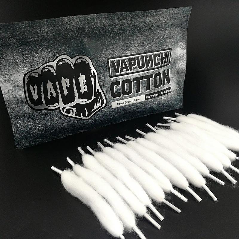 Оптовая продажа электронных сигарет Vape хлопок Vapunch для атомайзера RDA RTA бак