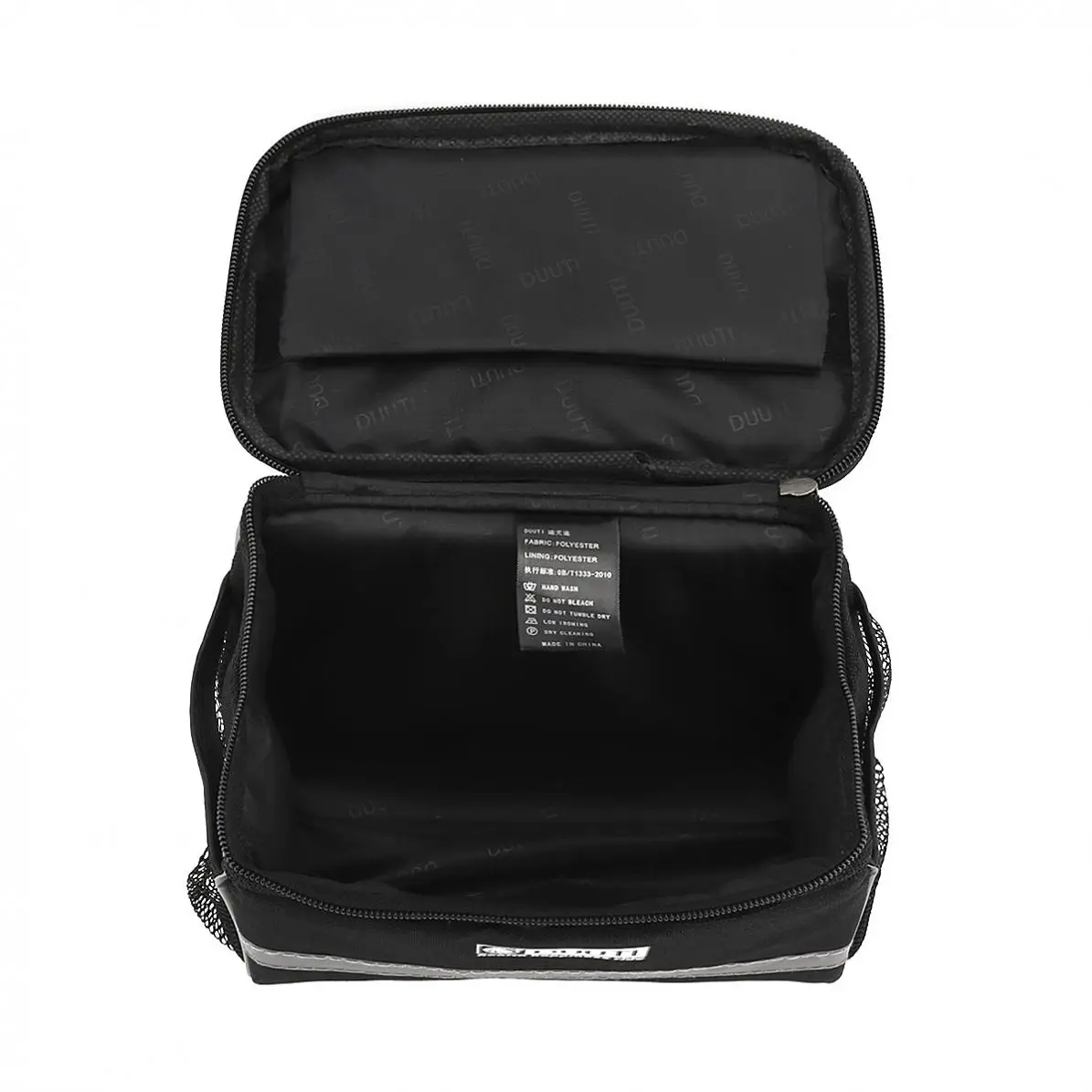 Черная велосипедная посылка DUUTI с отражающей полоской для ночной езды и