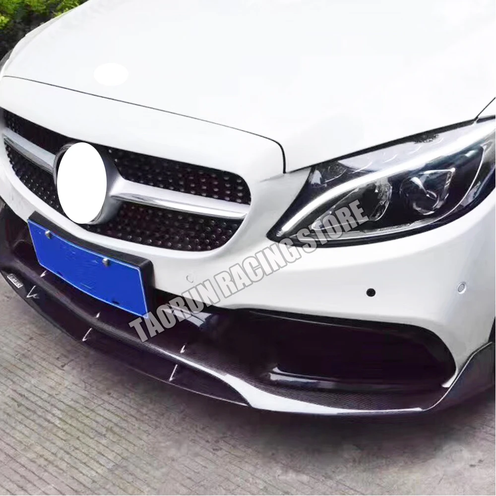 Передняя Губка из углеродного волокна для Benz W205 C205 S205 C200 C300 C43 замена на Тайвань AN &