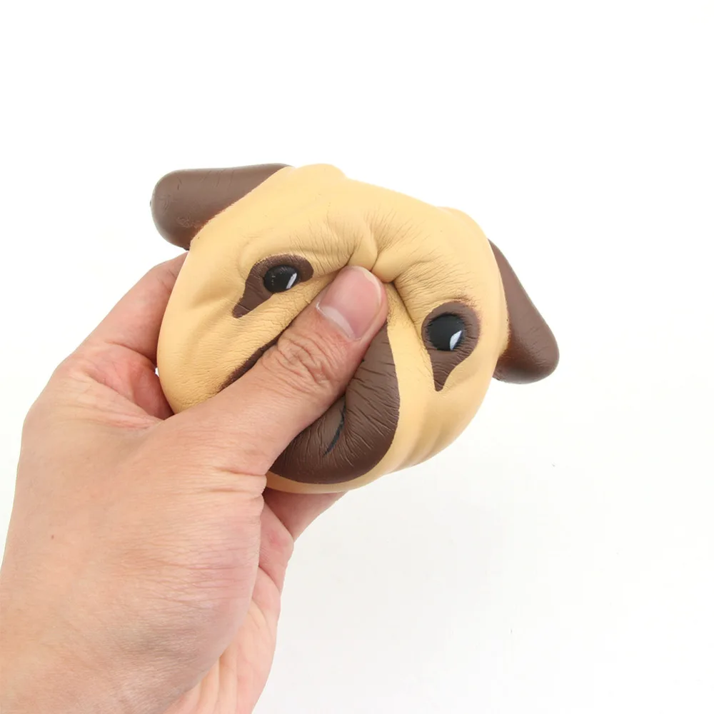 Забавная игрушка антистресс мяч мопса мини сжимаемые игрушки медленно