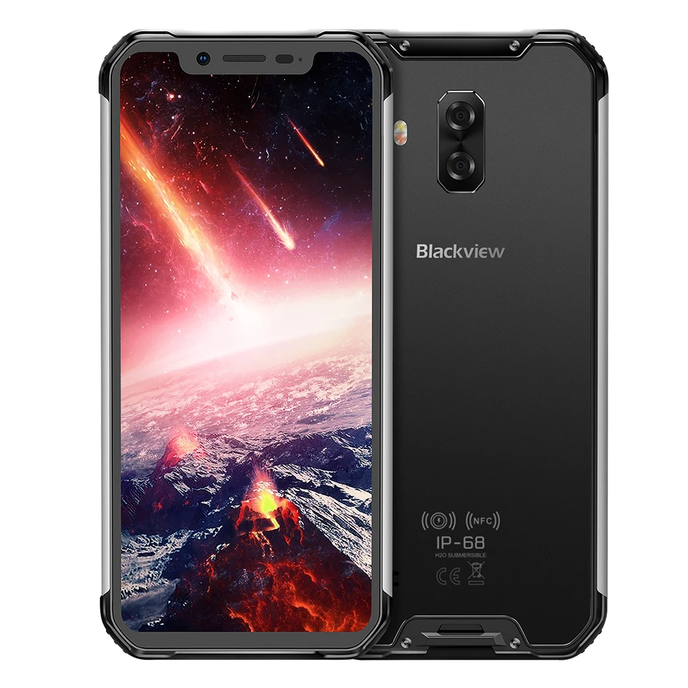 Смартфон BLACKVIEW BV9600 Pro IP68 6 ГБ + 128 Гб 16MP Face ID 21 дюйма FHD Беспроводная зарядка NFC 4G Android 8