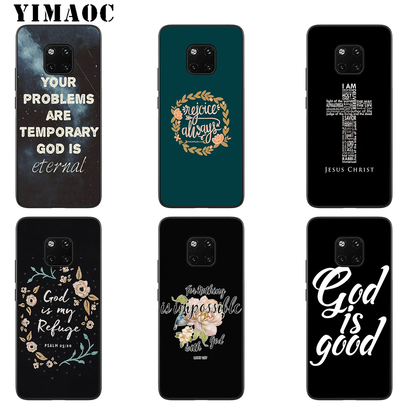 Мягкий силиконовый чехол YIMAOC Hope with God для телефона Huawei Mate 30 20 10 Pro Lite Nova 5I 5t 5 3i 3