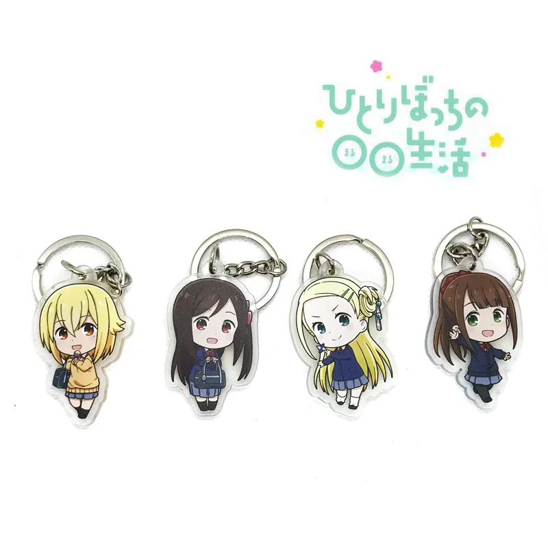 Аниме Hitori Bocchi no Marumaru Seikatsu Sunao Nako Hitori Bocchi Косплей акриловый брелок для связки ключей сумка кулон подарки