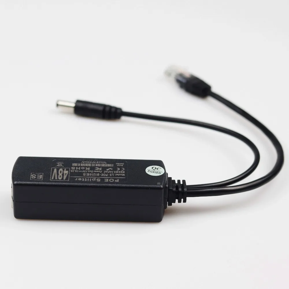 Изолированный 12V 2A Poe сплиттер питания по Ethernet 48V IEEE802.3af IEEE802.3at для ip-камеры