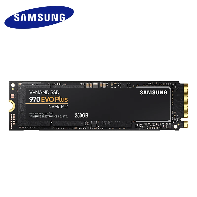 Samsung 970 EVO PLUS 250 ГБ Накопитель SSD с протоколом NVMe M.2 2280 Внутренний твердотельный