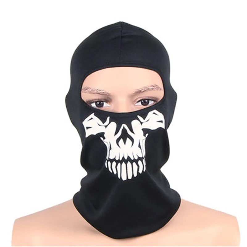 Балаклава мотоциклетный лыжный спортивный шлем снуд Байкер Велоспорт Призрак