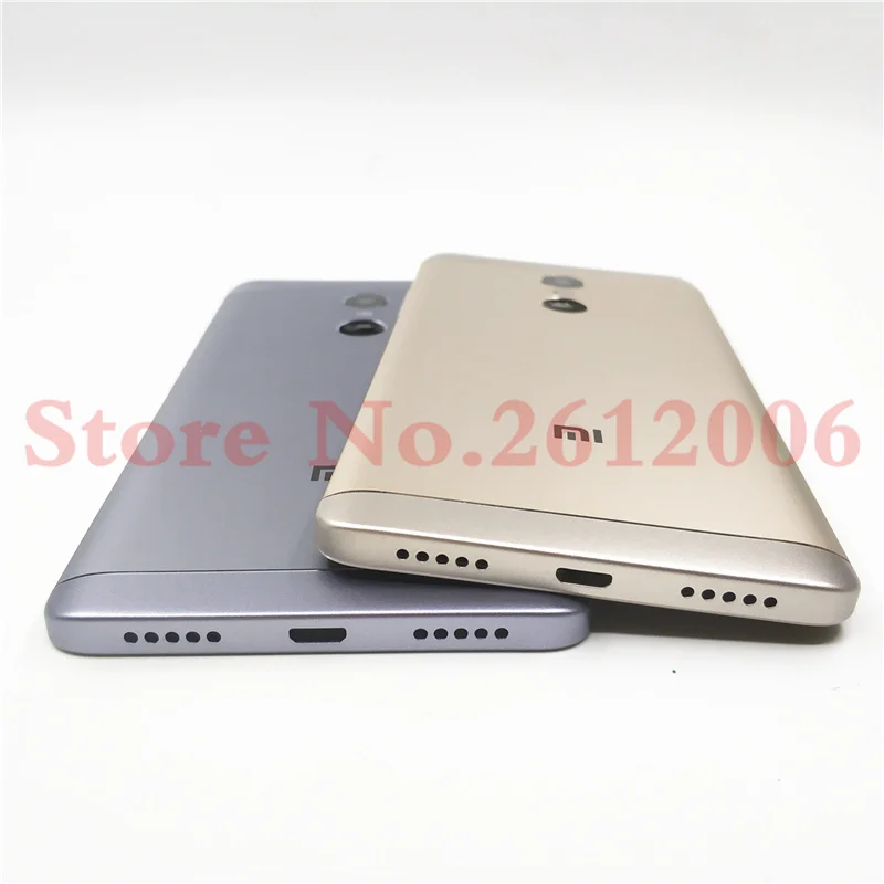 Металлический батарейный отсек задняя крышка для Xiaomi Redmi Note 4 Чехол для глобальной версии корпус с объективом камеры+ Кнопки громкости питания