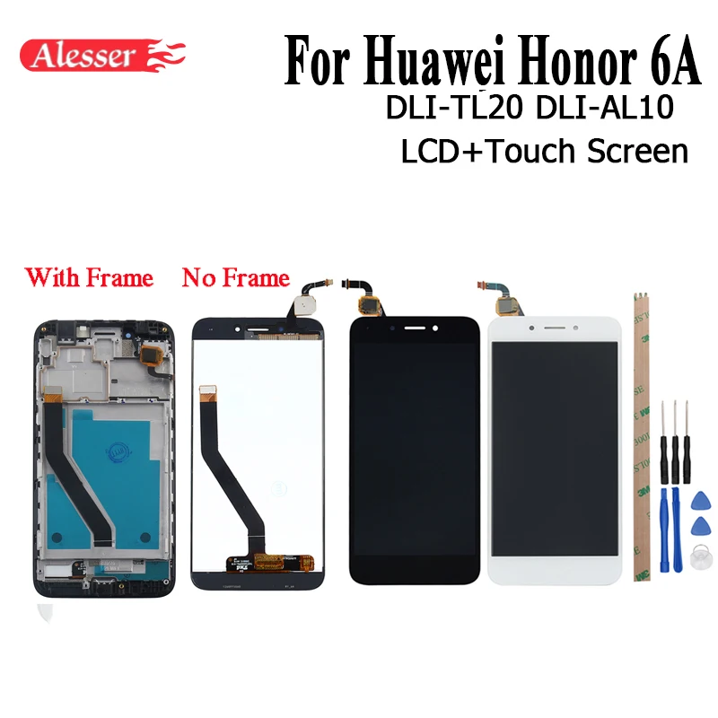 Alesser для huawei Honor 6A DLI TL20 AL10 ЖК дисплей сенсорный экран + рамка в сборе запасные части