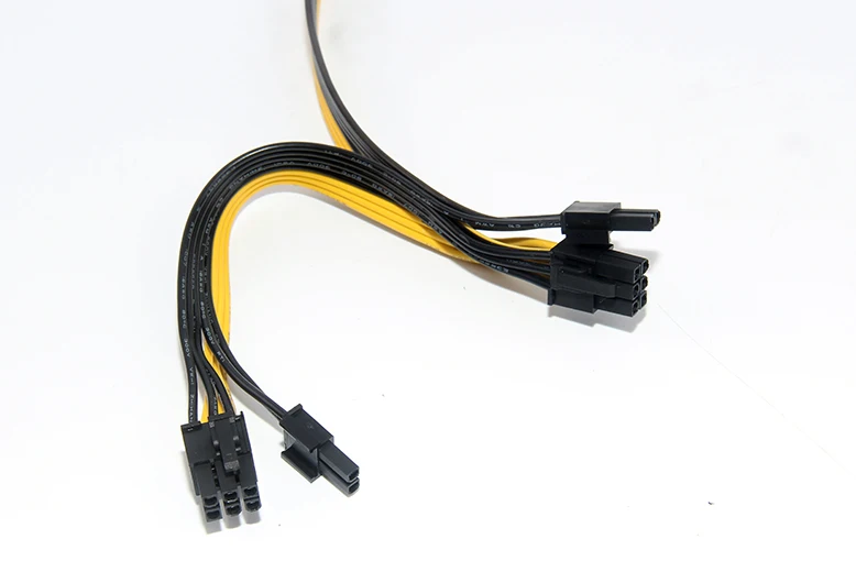 6 шт./лот двойной порт PCI-E PCIE PCI Express 8Pin видеокарта DIY плоский кабель электропитания