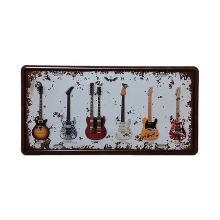 B Love Music Metal Plate Vintage Home Decor Tin Sign Bar Coffee Pub Hotel Christmas Decorative Metal Sign Art Painting Iron Plaque - Цвет: B