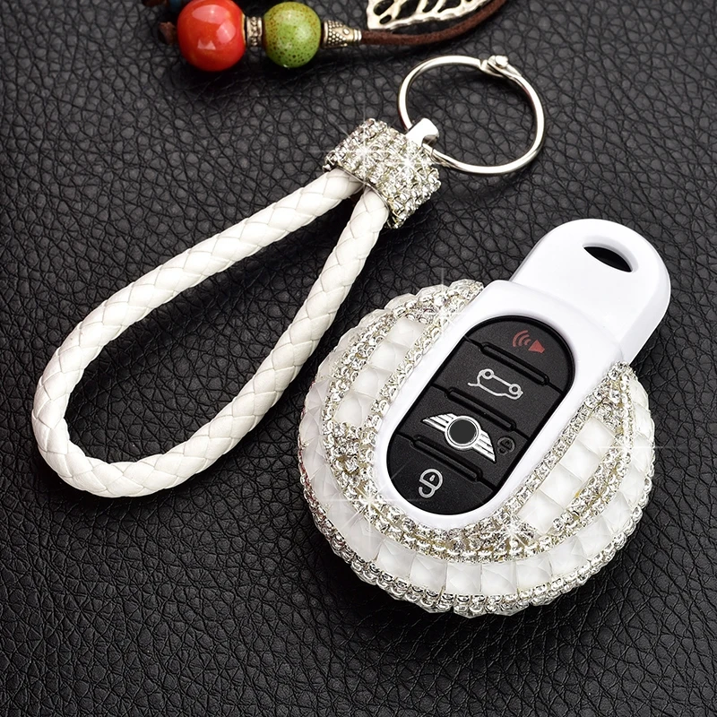 Роскошный чехол для ключей с бриллиантом BMW MINI Cooper F56 F55 F54 F60 R55 R56 R59 R60 R61 ONE S Clubman|mini