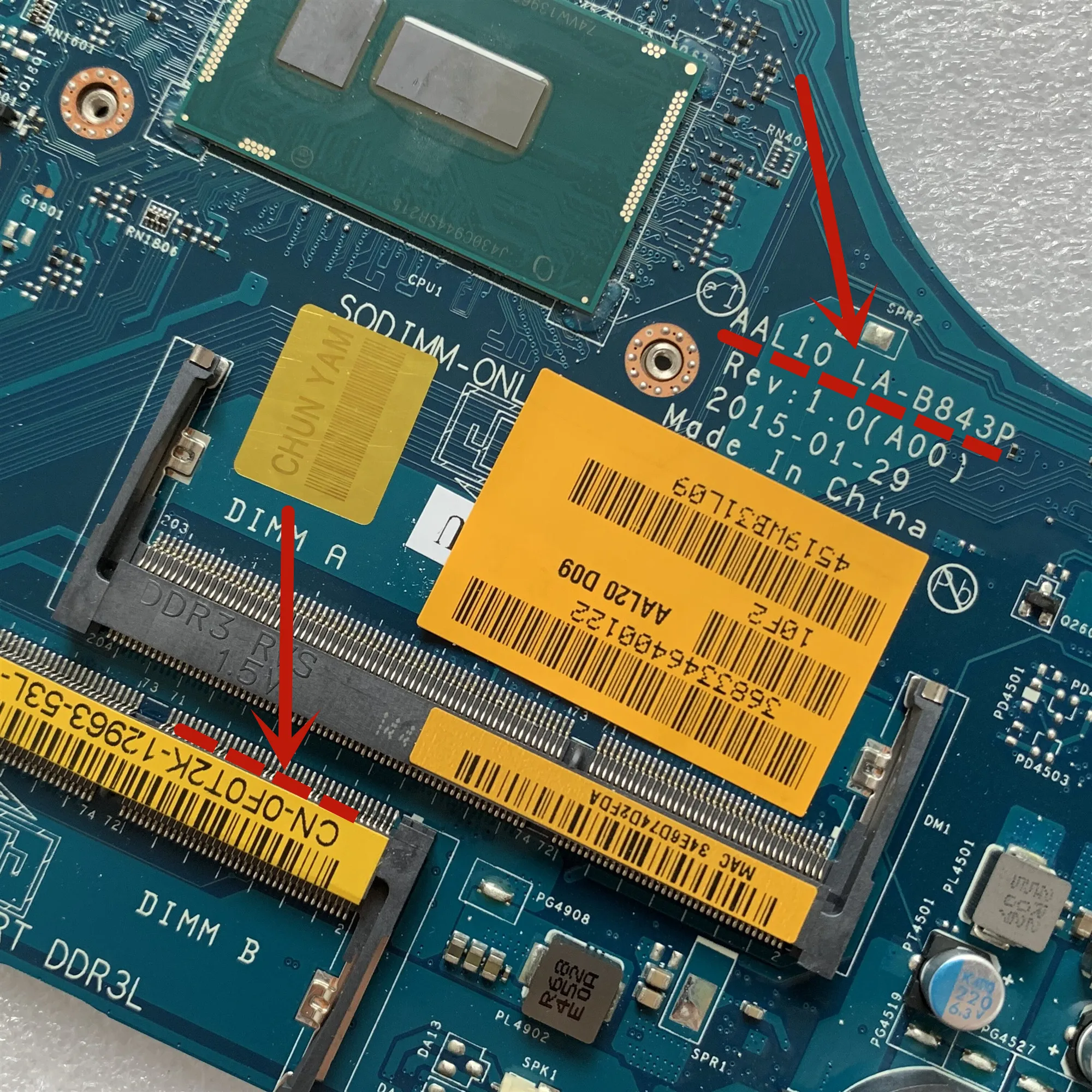 KEFU AAL10 LA-B843P REV: 1,0(A00) 3205U 920 M/1 GB для Dell INSPIRON 5458 5558 5758 Материнская плата ноутбука CN-0F0T2K F0T2K материнская плата