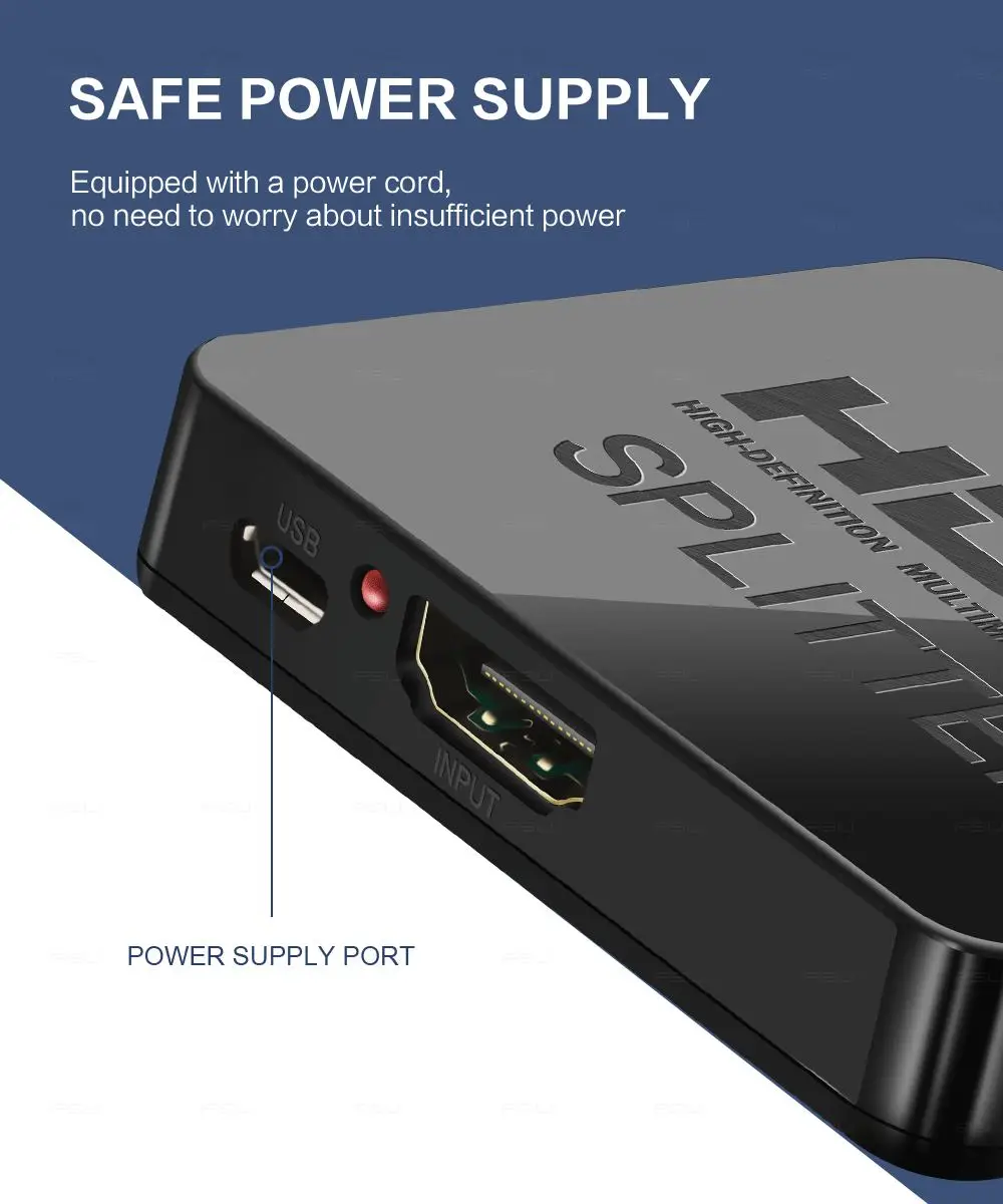 HDMI сплиттер 1 вход 2 Выход коммутатор коробка концентратор Поддержка 4KX2K 3D 2160p1080p