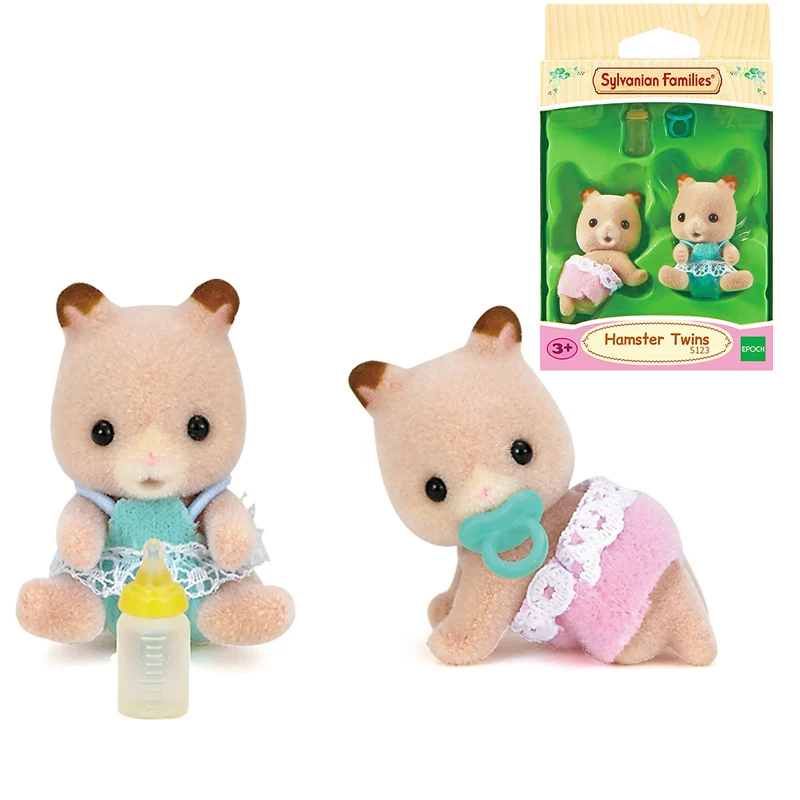 Sylvanian Family пушистый кукольный домик с животными фигура хомяк комплект для детей