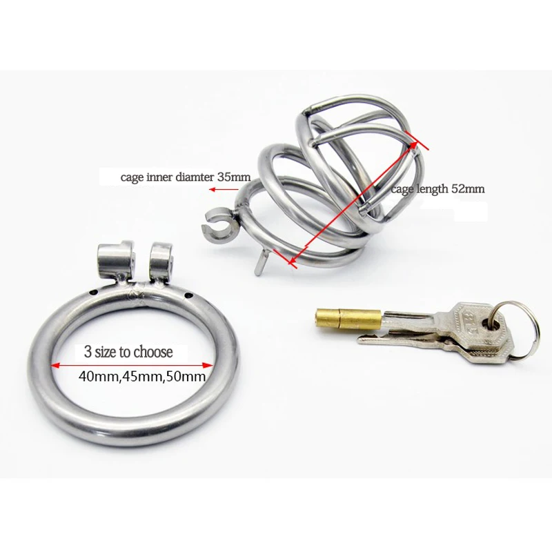 Металлическое кольцо на член клетка для пениса из нержавеющей стали мужское