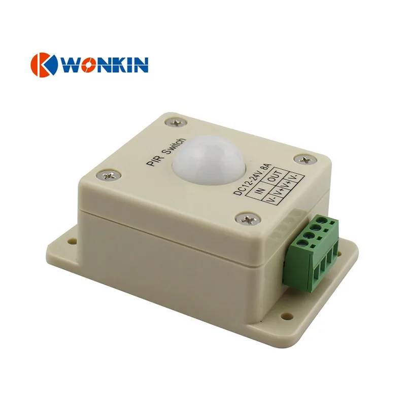 DC12 24V диммер 8А инфракрасный датчик движения из PIR переключатель человеческого