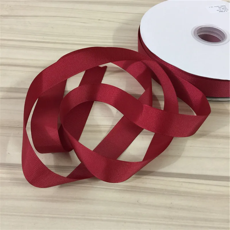 Лента гро-гро винного цвета 10 ярдов свадебное украшение сделай сам детский бант
