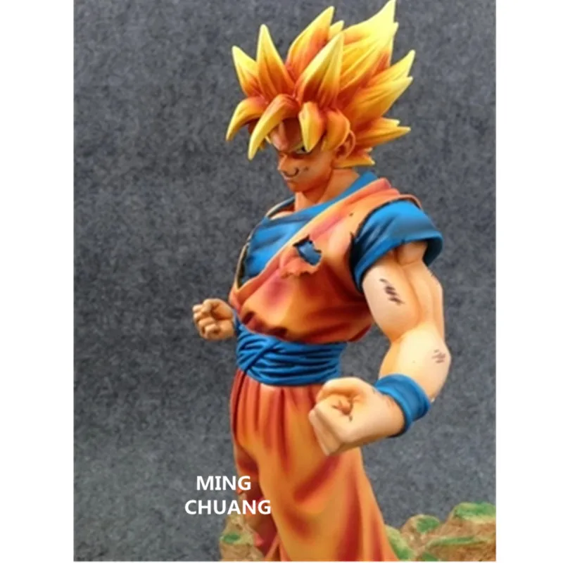 9,8" Статуя Dragon Ball Saiyan Son Goku бюст Gotenks полная длина портрет GK фигурка Коллекционная модель игрушки 25 см коробка D919