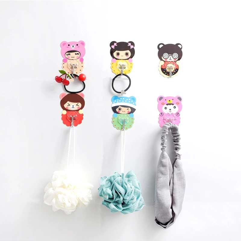 Мультяшный прочный липкий штатив-органайзер для ключей держатель одежды пальто