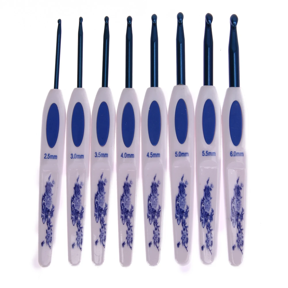 8 шт./компл. полезные Алюминиевые крючки для вязания крючком иголки швы ручные