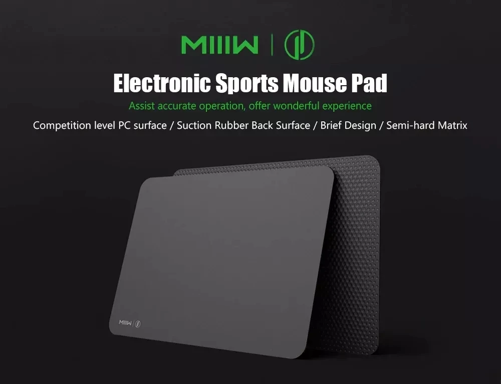 Xiaomi Mijia MIIIW E-sports 2,35 мм ультратонкий коврик для мыши минималистичный нескользящий материал для работы и электронных видов спорта