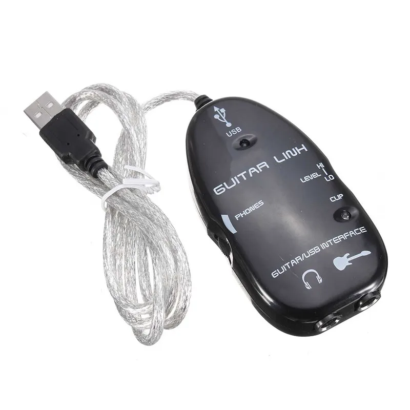 USB guital-интерфейс Соединительный кабель адаптер Запись CD аудио USB кабель адаптер регулятор эффектов с компьютерной линией в продаже