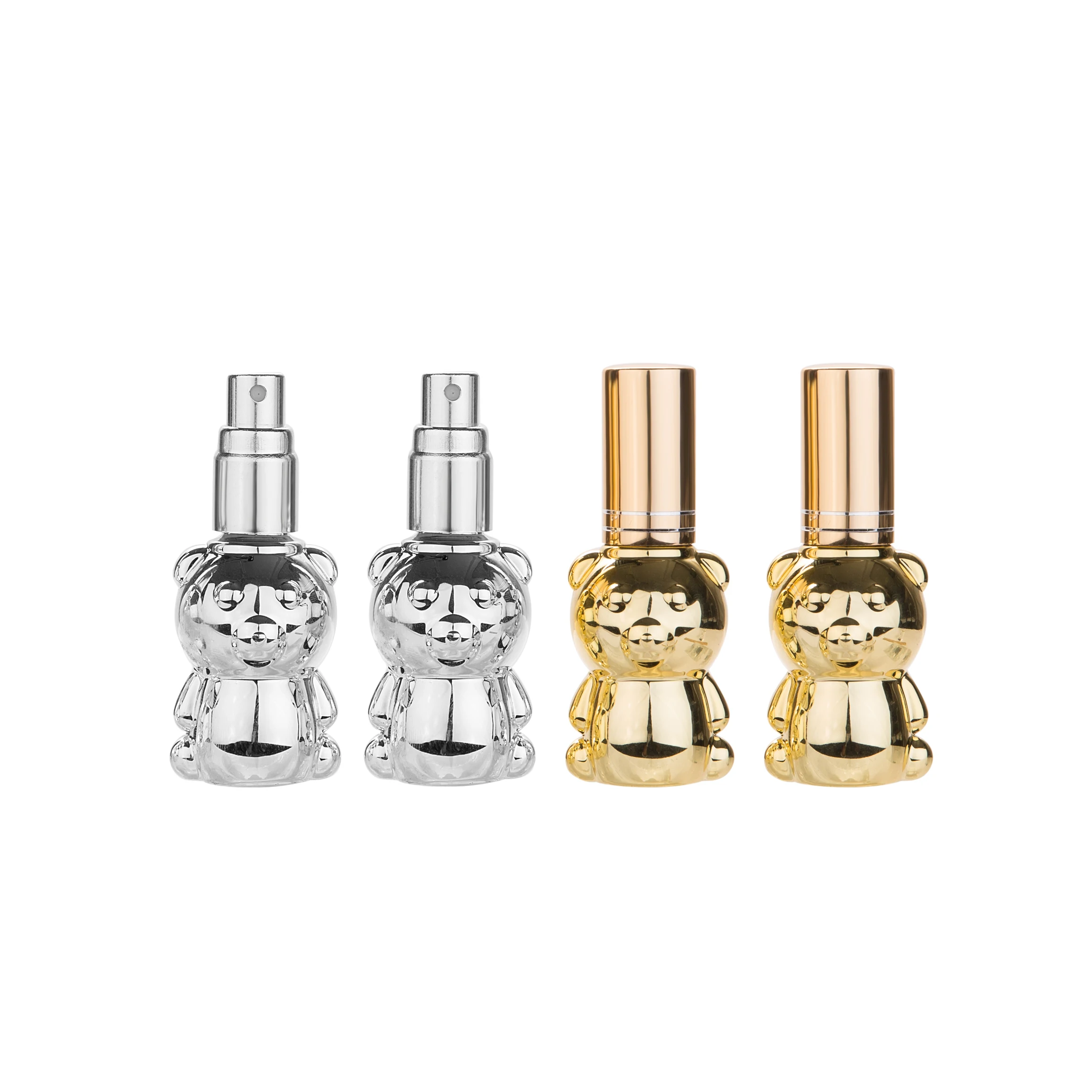 MUB - 8ML UV Glass Bear Shape Portable Perfume Spray Bottle Refillable Clear Bottles Atomizer Empty Container | Красота и здоровье