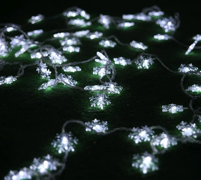 Jeebel 10 м 100 Led Снег строка светодиодная гирлянда Рождественские огни для свадьбы Праздничное оформление лампы Фестиваль наружного освещения новогодние украшения герляндыс новогодние садовые светильники