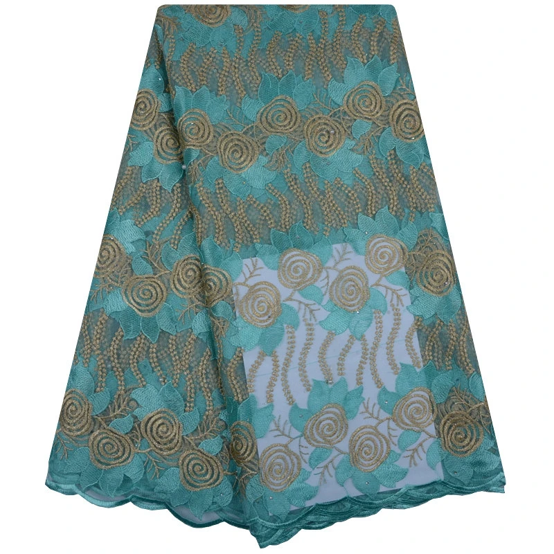 2018 африканская кружевная ткань с камнями нигерийское французское кружево