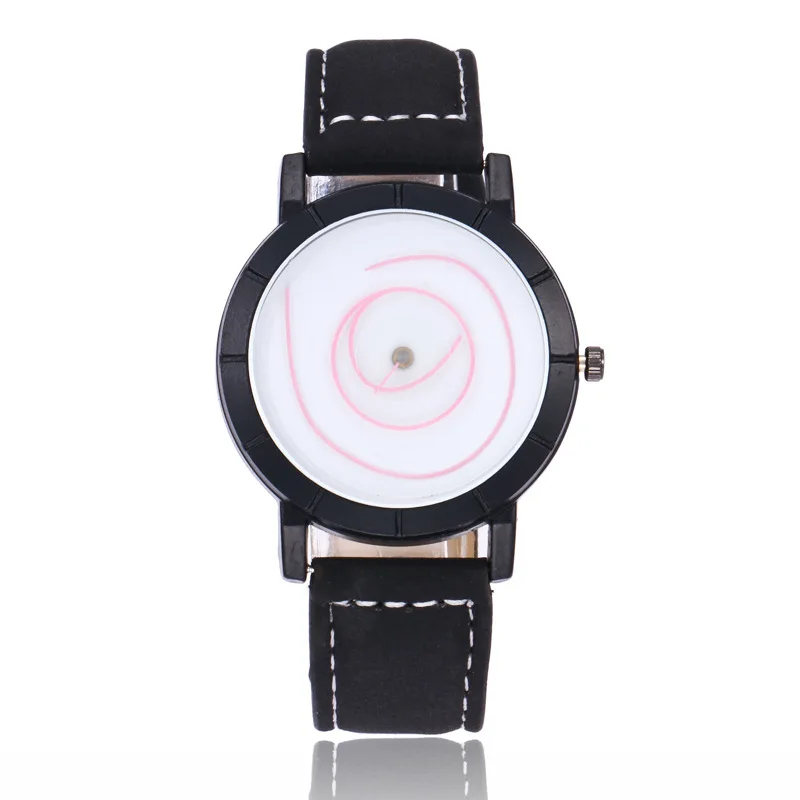 MINHIN новые модные студенческие часы 9 цветов Swirl граффити креативные женские кожаные Наручные часы школьные Relogio Femme