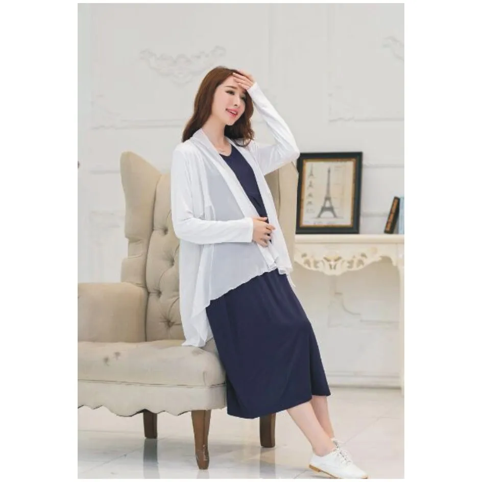 Женский кардиган с длинным рукавом и длинное платье для кормления | Мать ребенок