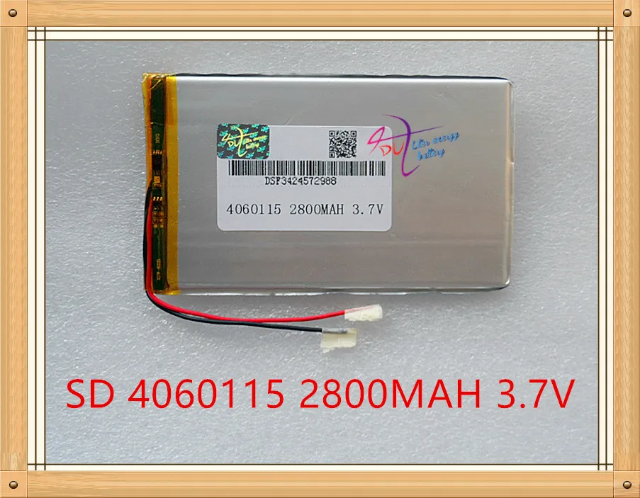 Литровая энергетическая батарея 3 7 в полимерная литиевая 4060115 2800 мАч Ramos w17pro7