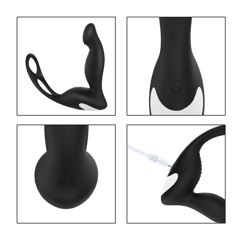 USB перезаряжаемые Анальные вибраторы с пробками японский массажер простаты