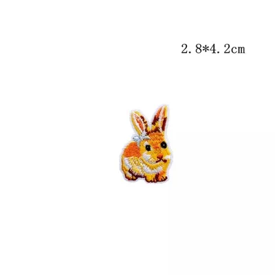 1 шт. наклейка вышитая Новая мультяшная ткань нашивка Кот кролик детская одежда
